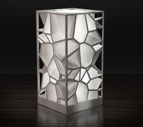 Voronoi Desenli Lamba ve LED Standı baskı görseli 2