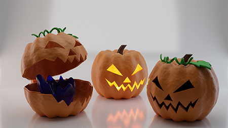 Print In Place Halloween Pumpkin Gift Box baskı görseli 2